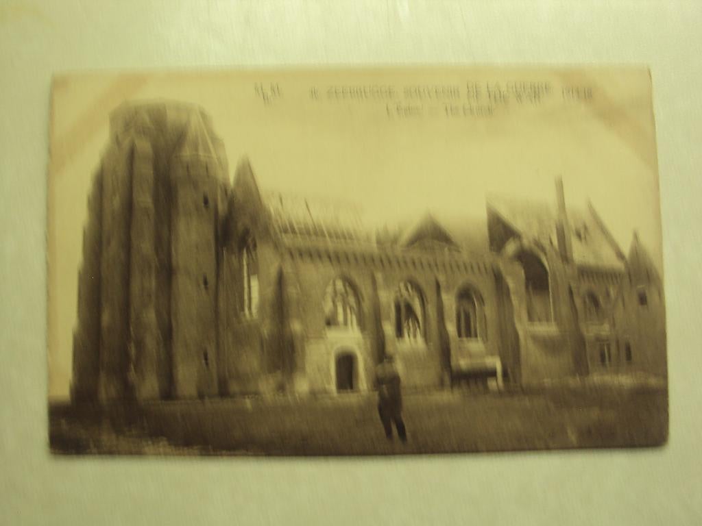 55577 - ZEEBRUGGE - SOUVENIR DE LA GUERRE 1914-18 - L'EGLISE, Verzamelen, Postkaarten | België, Verzenden