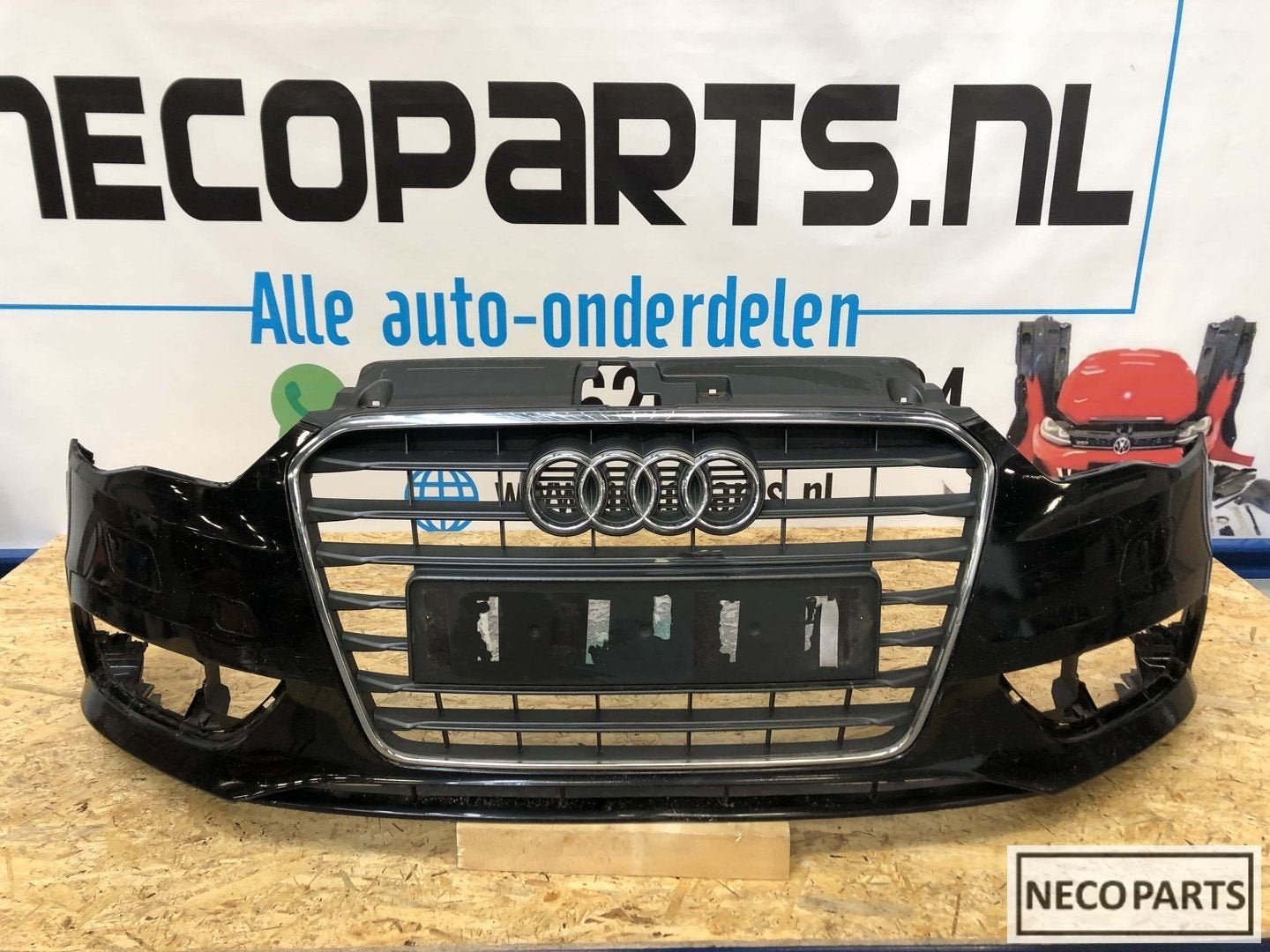Audi A3 8V bumper grill voorbumper 8V3807437, Gebruikt, -, Voor, -