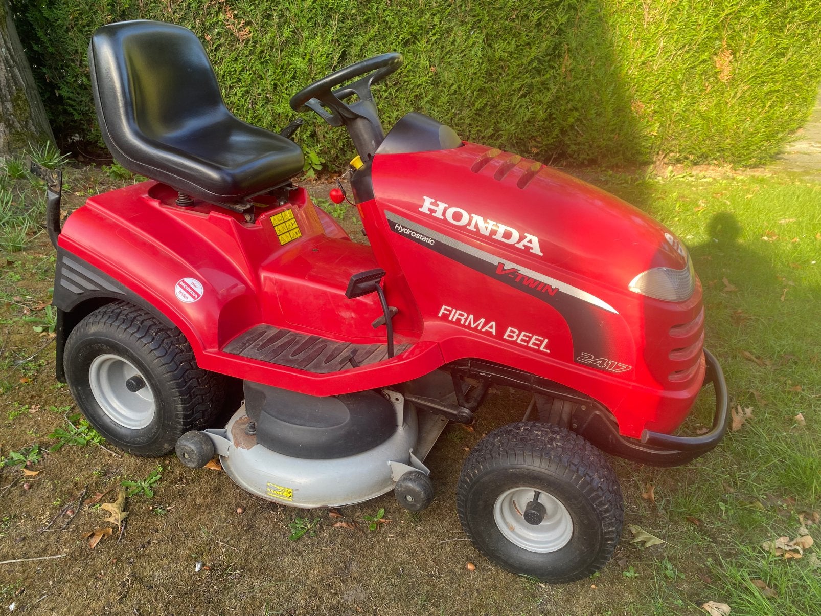Zitmaaier Honda 2417 draait perfect, Tuin en Terras, Ophalen, Zo goed als nieuw, Opvangbak