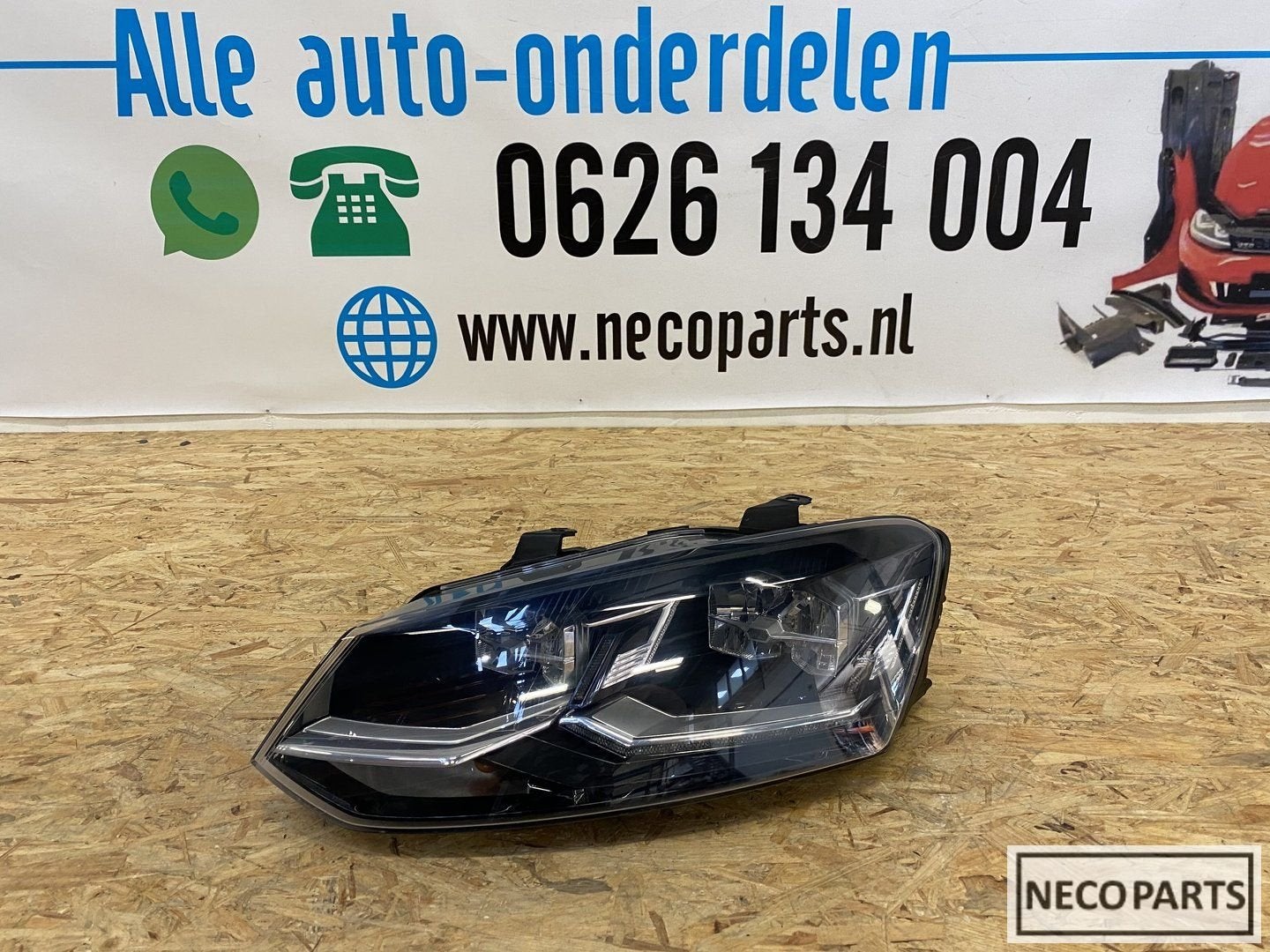 POLO 6C VOL LED KOPLAMP LINKS 6C1941035 773 GEEN XENON, Auto-onderdelen, Verlichting, Volkswagen, Gebruikt, Ophalen of Verzenden