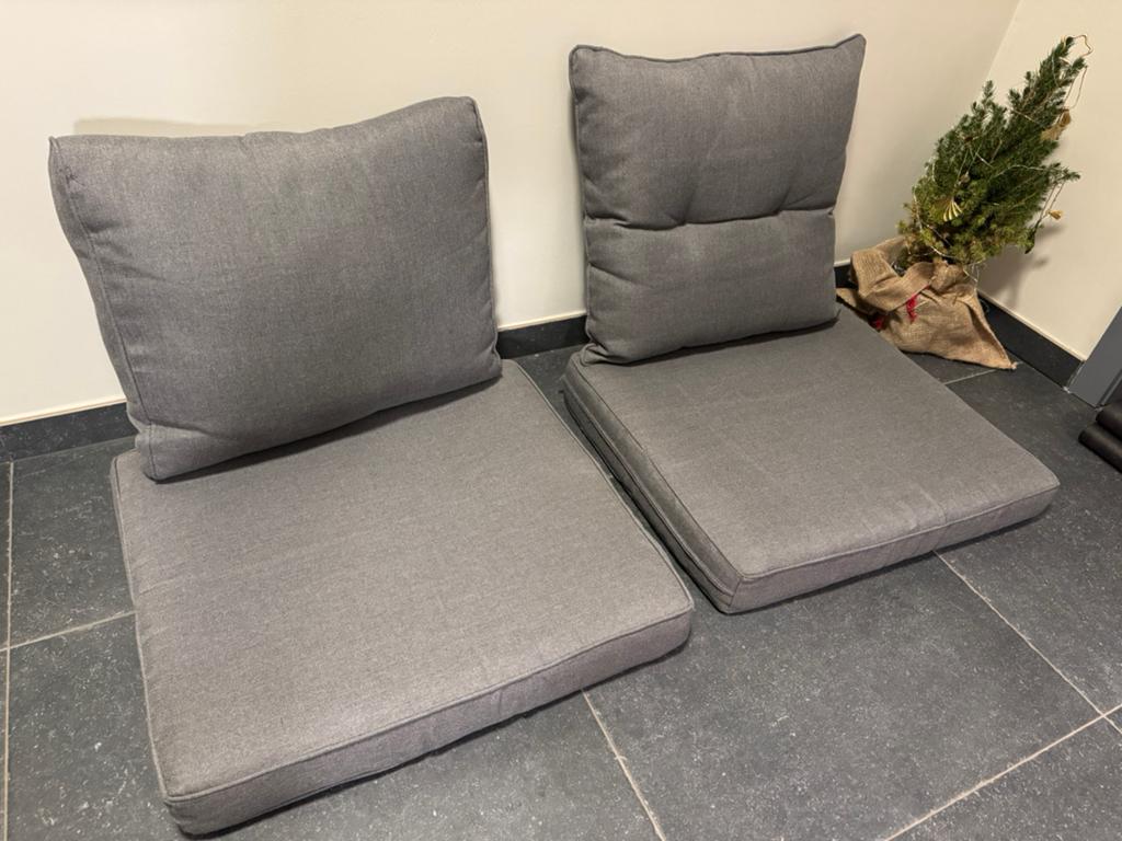 2x lounge kussens (zitvlak + rug), Tuin en Terras, Ophalen, Zo goed als nieuw, Loungeset