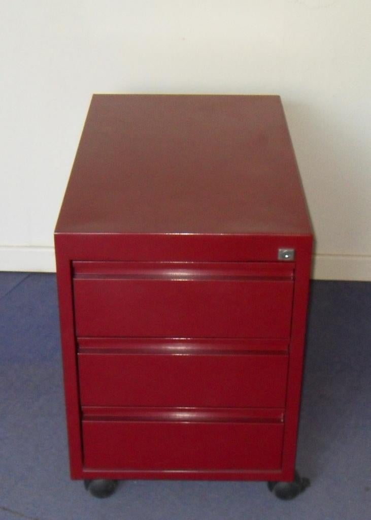 CAISSON mobile de bureau métallique 70 x 41 x51cm 3 tiroirs, Enlèvement, Utilisé