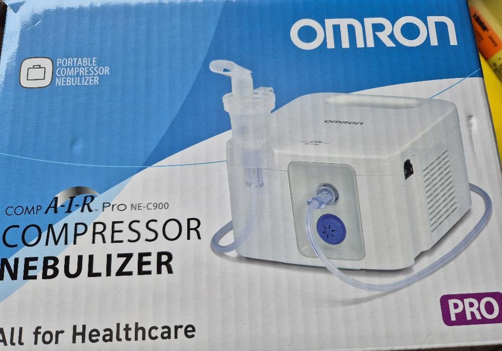 Nieuw Omron compressor aerosol nebulizer ProNEC900 + extra's, Elektronische apparatuur, Ophalen, Nieuw