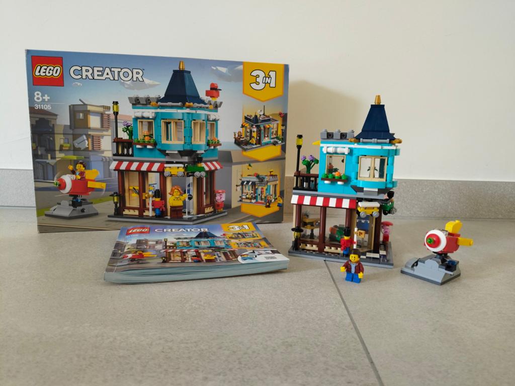 Lego Creator 3 in 1 - 31105 - Woonhuis en speelgoedwinkel, Ophalen, Lego, Zo goed als nieuw, Compleet