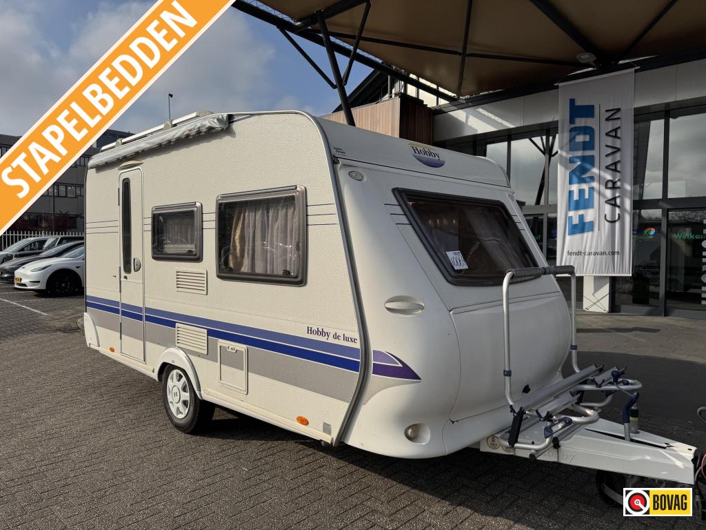 Hobby De luxe Easy 400 KB 2007 TENT 3M!, Caravans en Kamperen, Caravans, Hobby, Treinzit, 4 tot 5 meter, Tot en met 4