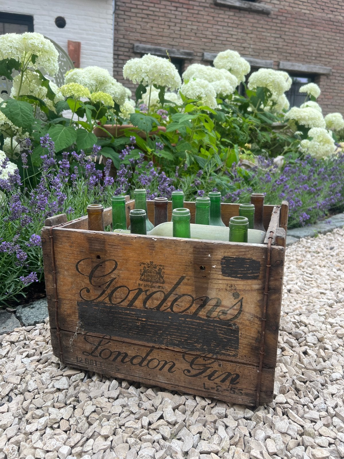 Oud kratje Gordons London Gin - 13 flessen, Ophalen