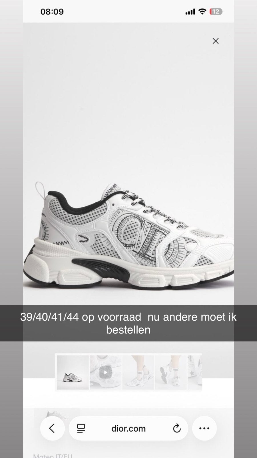 Dior nieuw, Ophalen of Verzenden, Nieuw