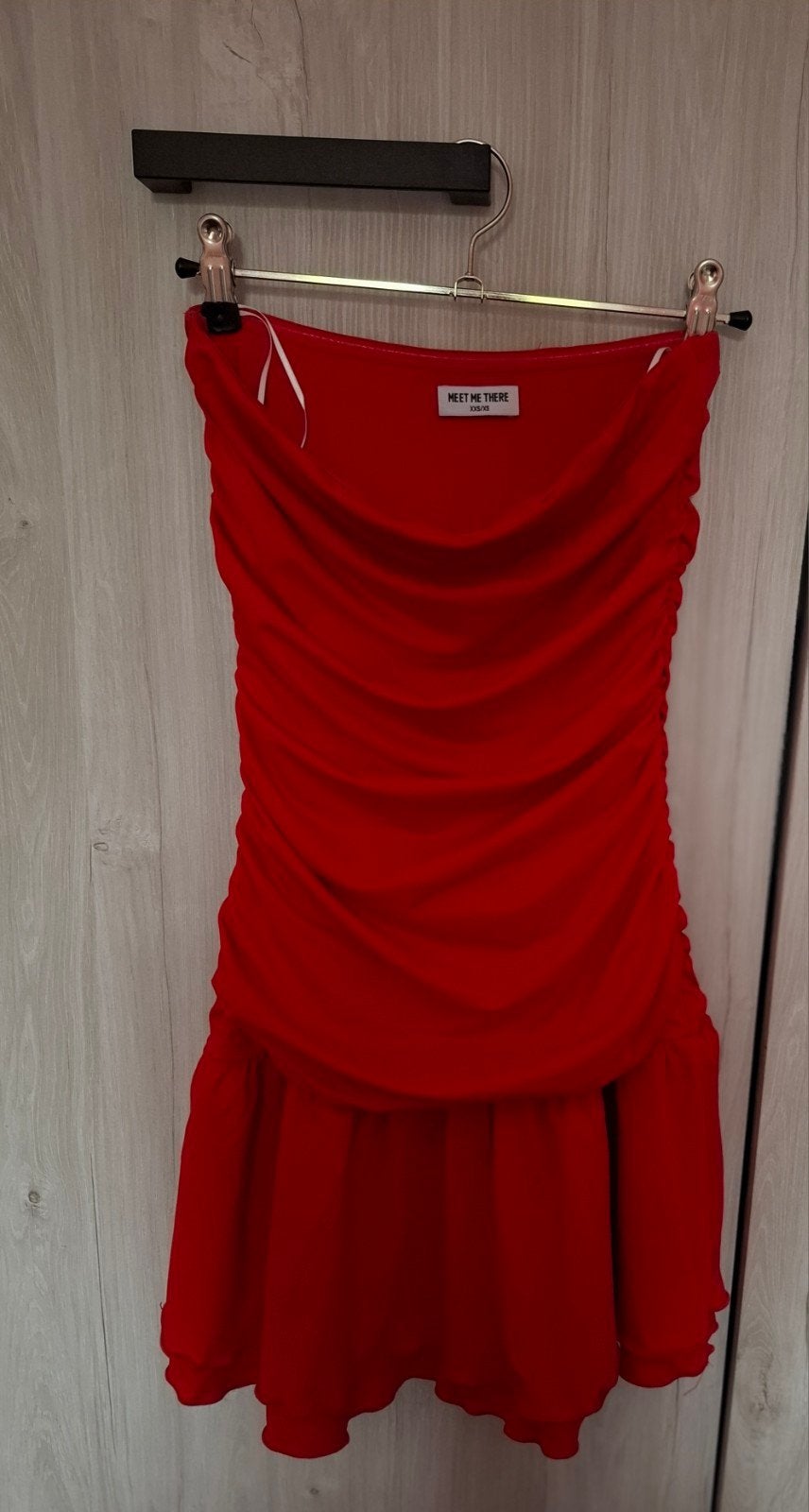 Jurk MEET ME THERE, Ophalen, Nieuw, Maat 34 (XS) of kleiner, Rood