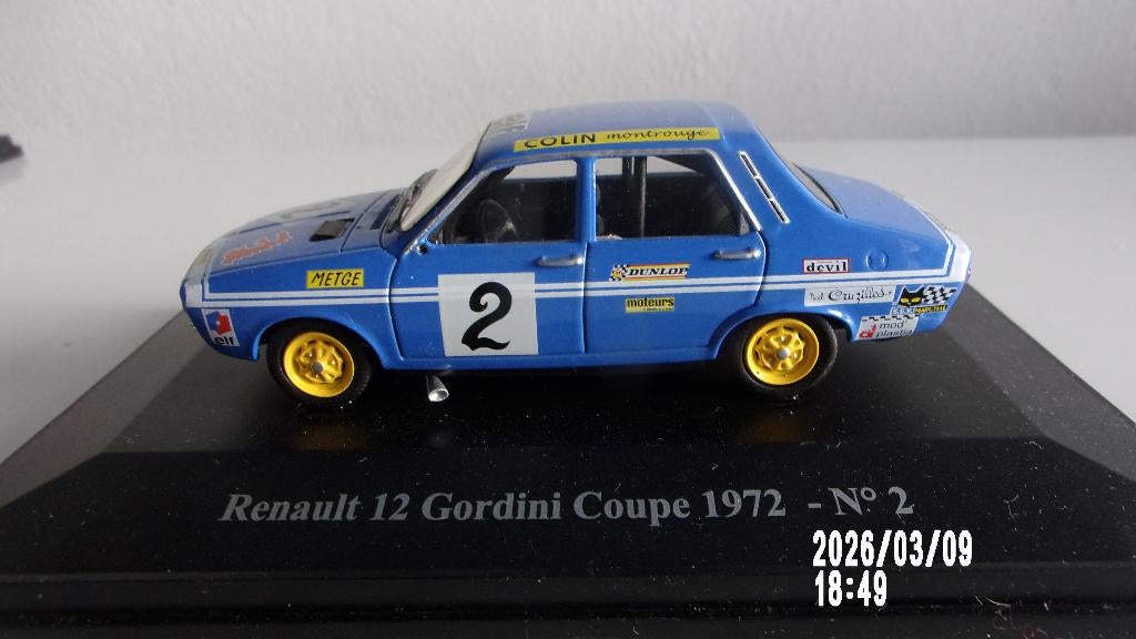 R12 GORDINI #2 COUPE 72. RENE METGE ! ELIGOR  1/43,EXC.ETAT, Ophalen of Verzenden, Zo goed als nieuw, Auto, Overige merken