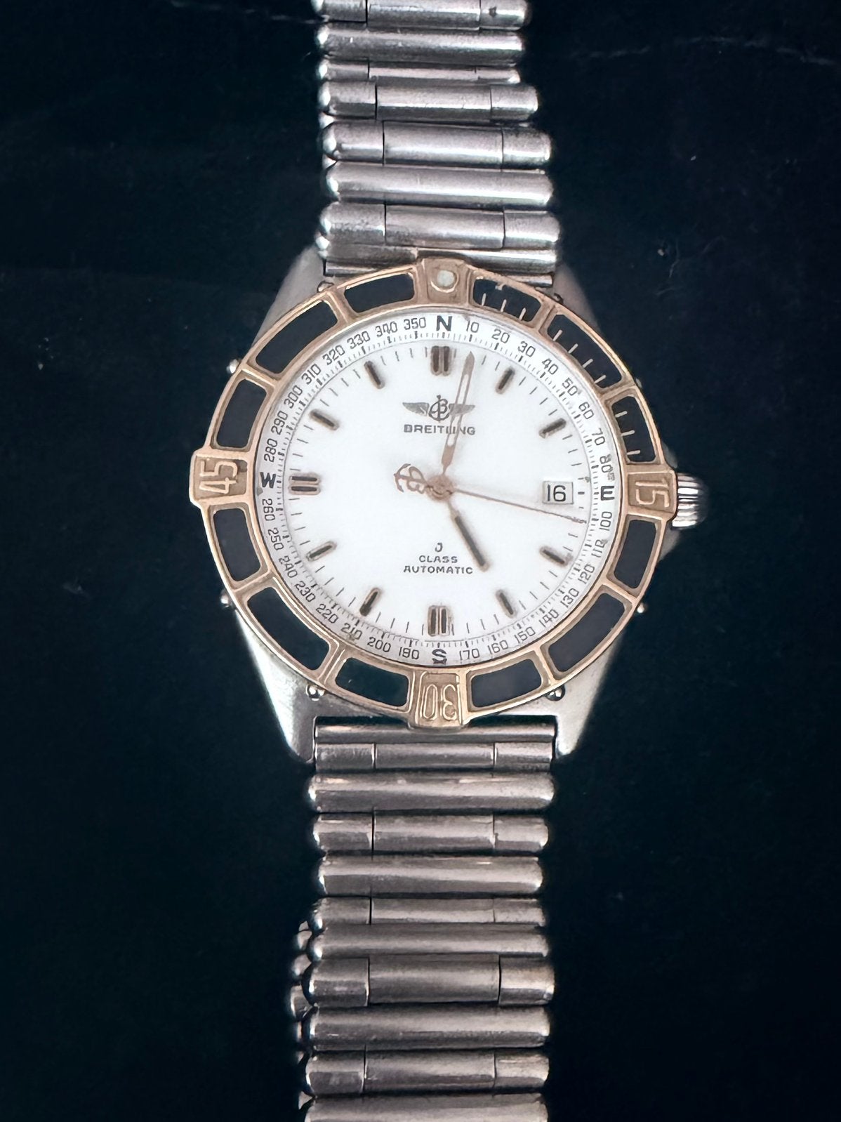 Breitling J Class réf. 80250 automatique, Handtassen en Accessoires, Horloges | Dames, Ophalen, Zo goed als nieuw