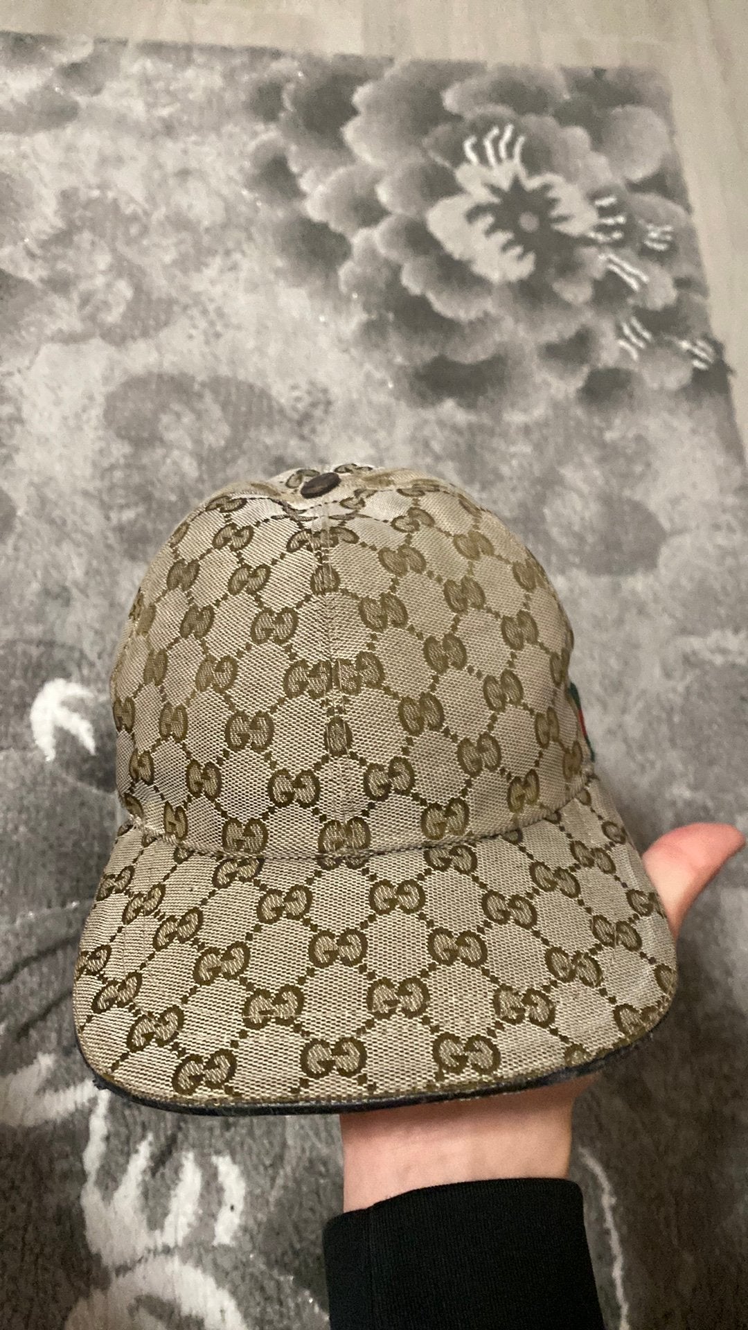 Echte gucci pet beige classic, Ophalen, Zo goed als nieuw, 57 cm (M, 7⅛ inch) of minder, Pet