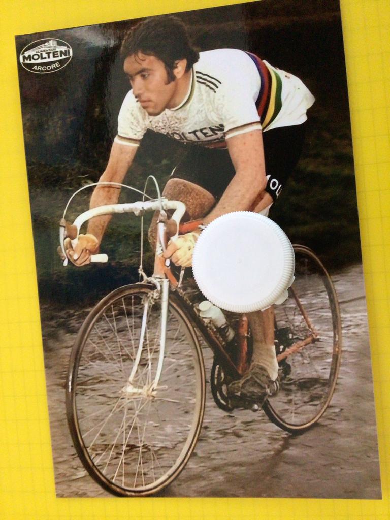 wielerfoto 1972  team molteni  eddy merckx, Verzenden, Zo goed als nieuw