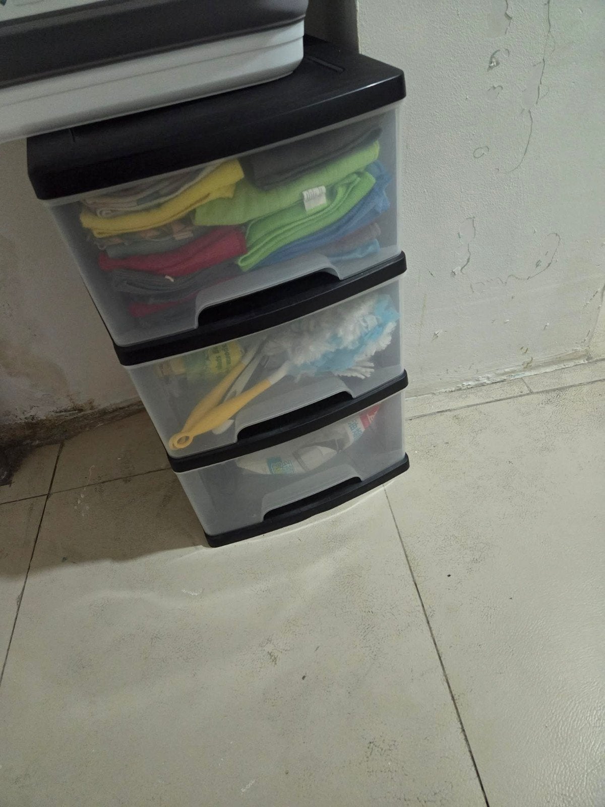 Meuble en tiroir plastique, Enlèvement