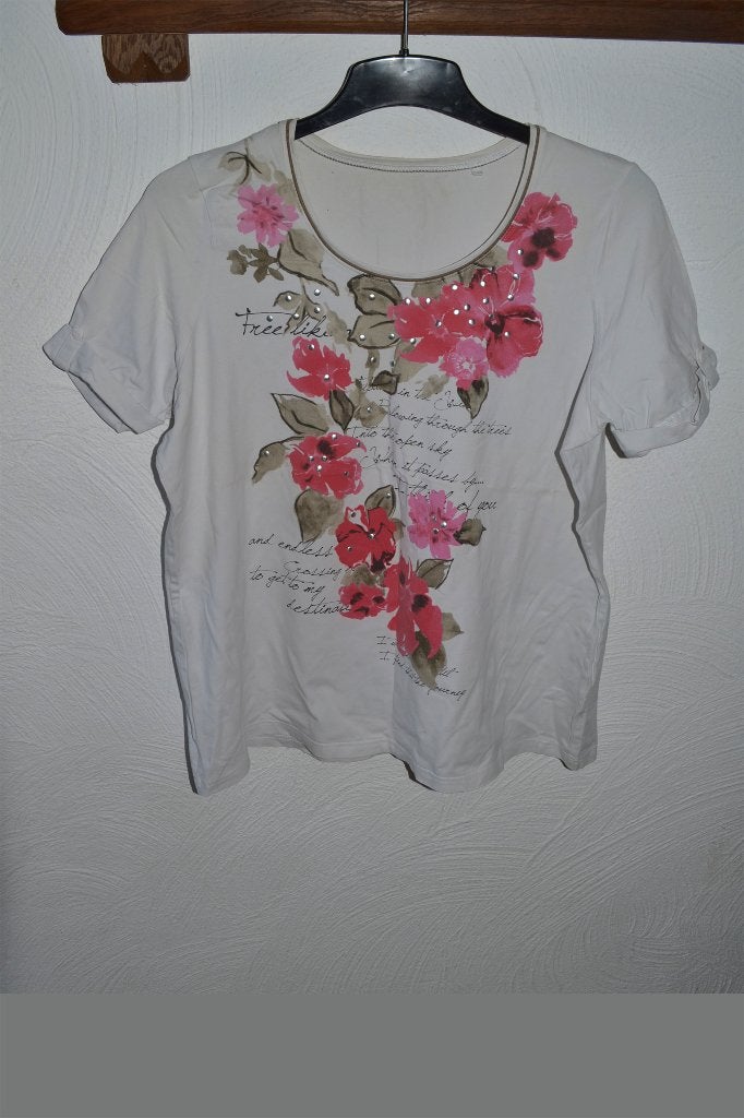 T-Shirt met korte mouwen, Kleding | Dames, Meerkleurig, Maat 46/48 (XL) of groter, Ophalen of Verzenden, Korte mouw