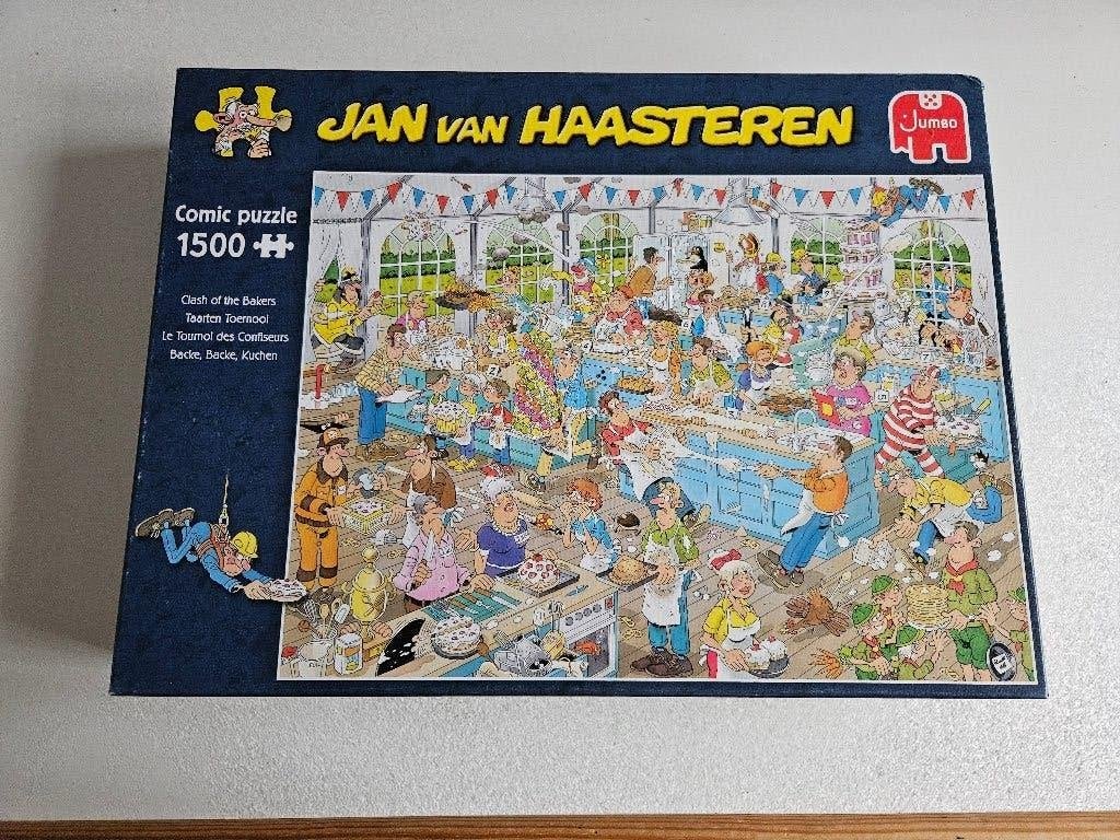 Puzzel Jumbo 1500 stukjes Jan Van Haasteren Taarten Toernooi, Ophalen of Verzenden, 500 t/m 1500 stukjes, Gebruikt, Legpuzzel