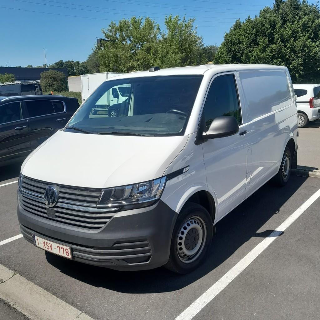 VW Transporter, 4 deurs, Volkswagen, Wit, Grijs