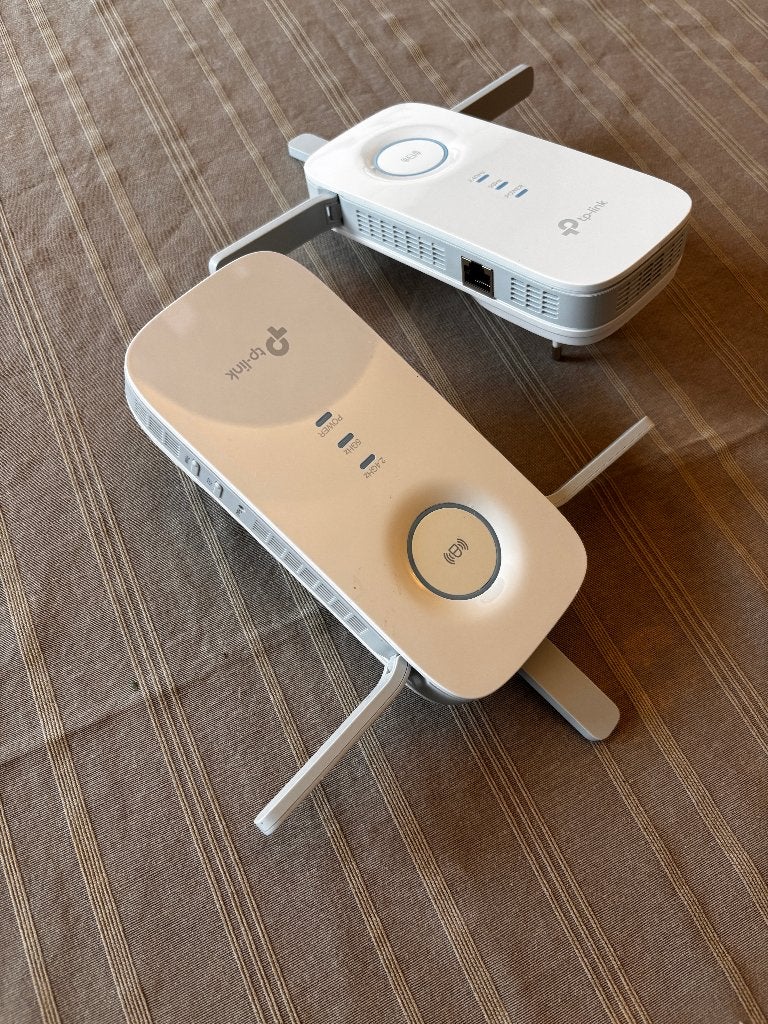 2 TP-Link RE450 AC1750 Mesh Wi-Fi Extender, Computers en Software, Ophalen of Verzenden, Zo goed als nieuw, TP-Link