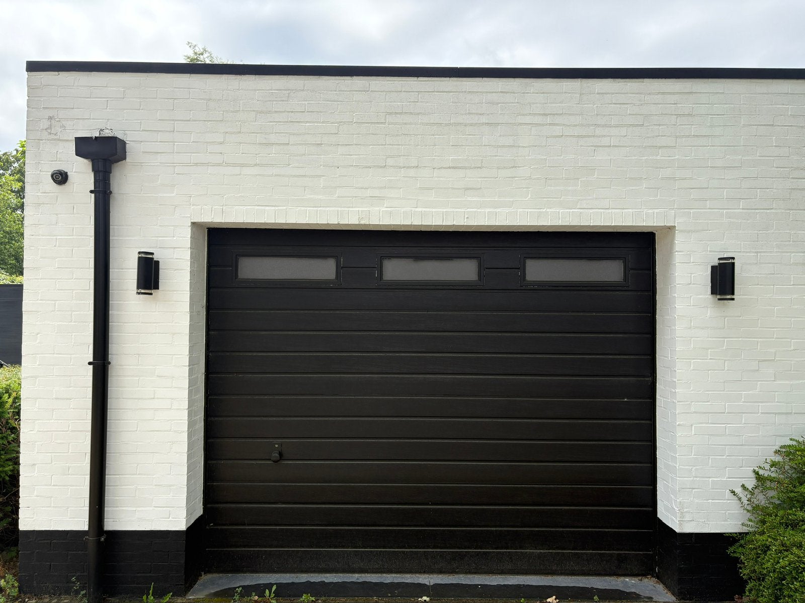 Garage deur, Ophalen, Kunststof, Gebruikt, Garagedeur