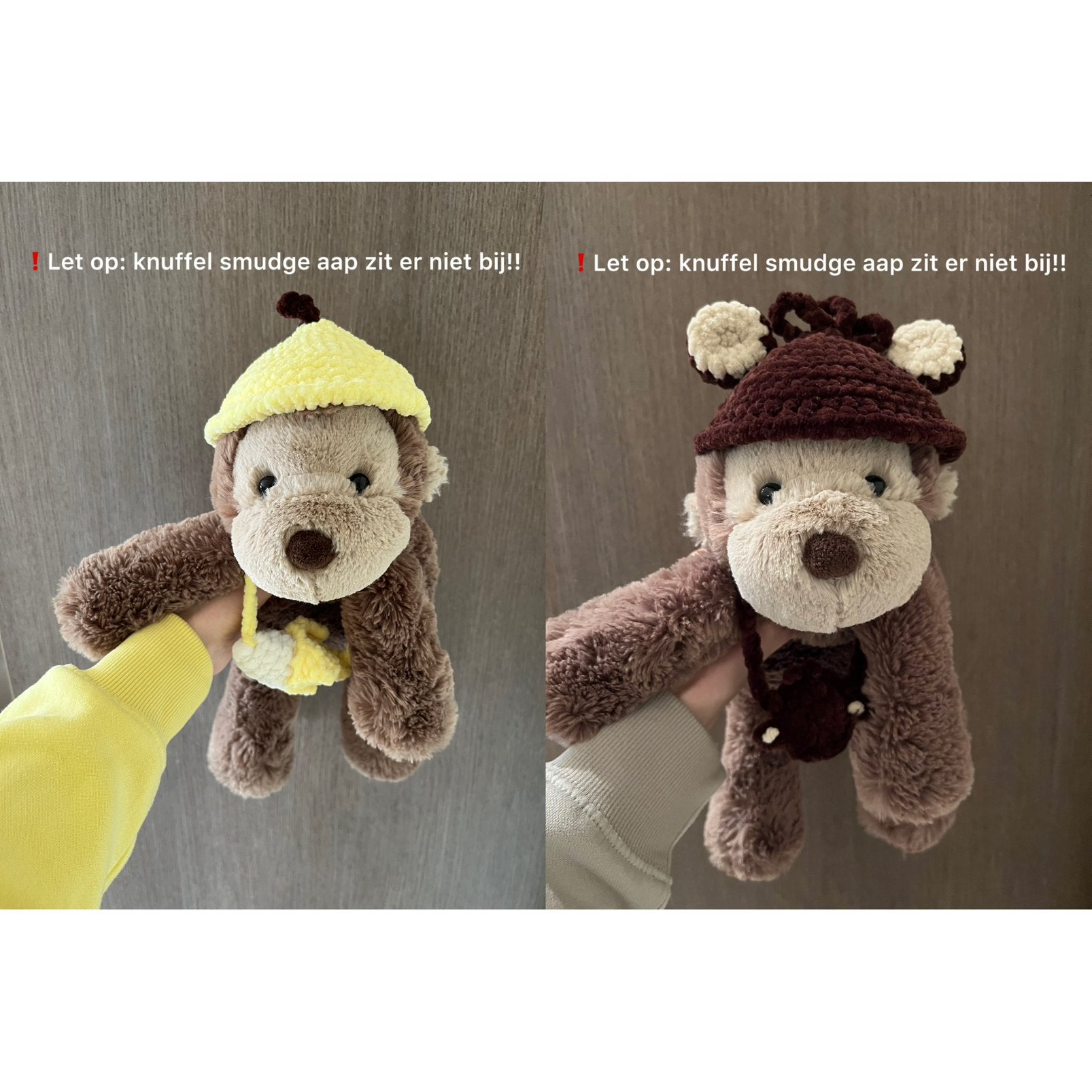Gehaakte kleertjes voor Jellycat Smudge Monkey, Ophalen of Verzenden, Nieuw