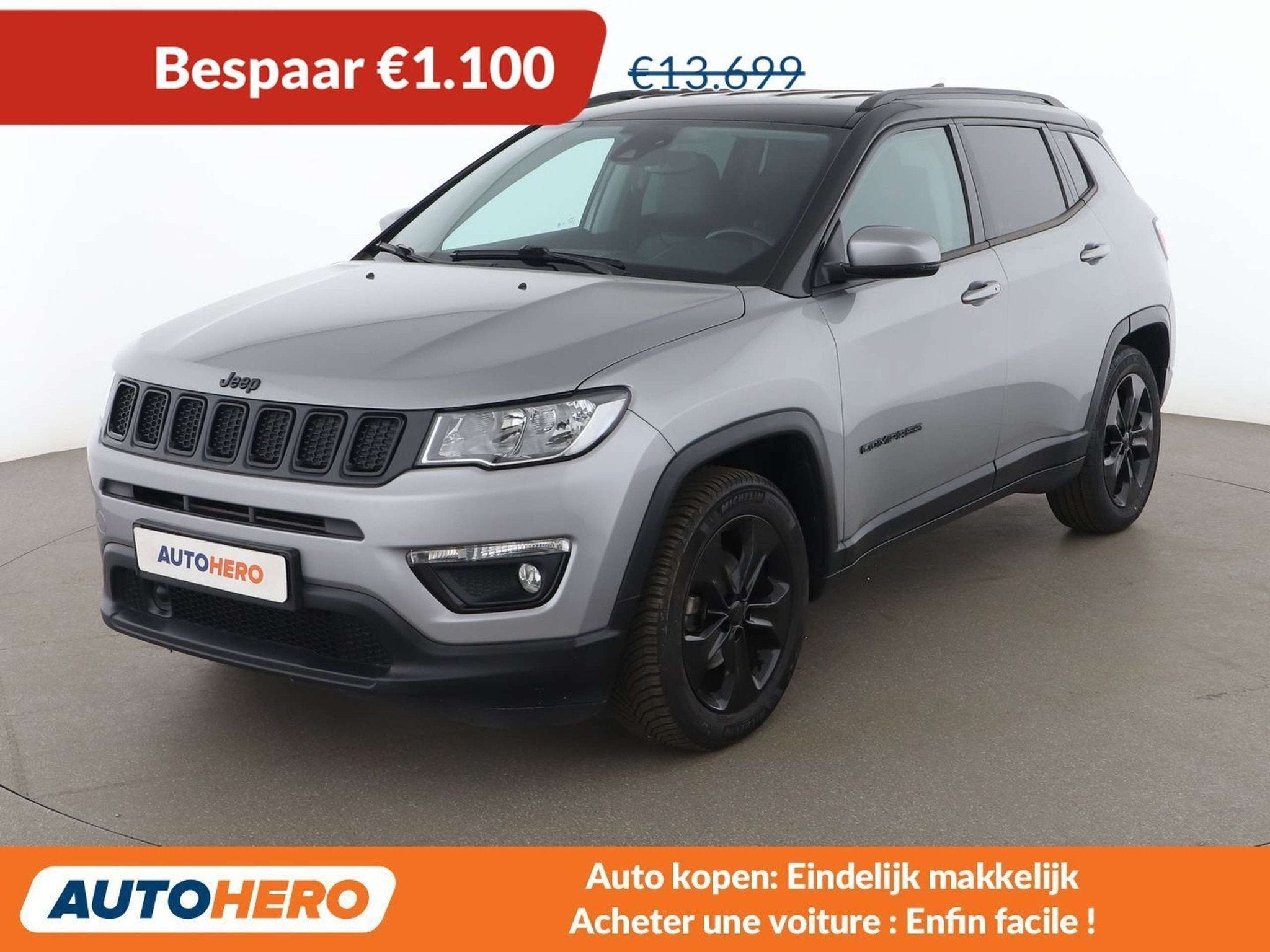 Jeep Compass 1.6 M-Jet Longitude FWD (bj 2020), Auto's, Voorwielaandrijving, 158 g/km, Gebruikt, Compass