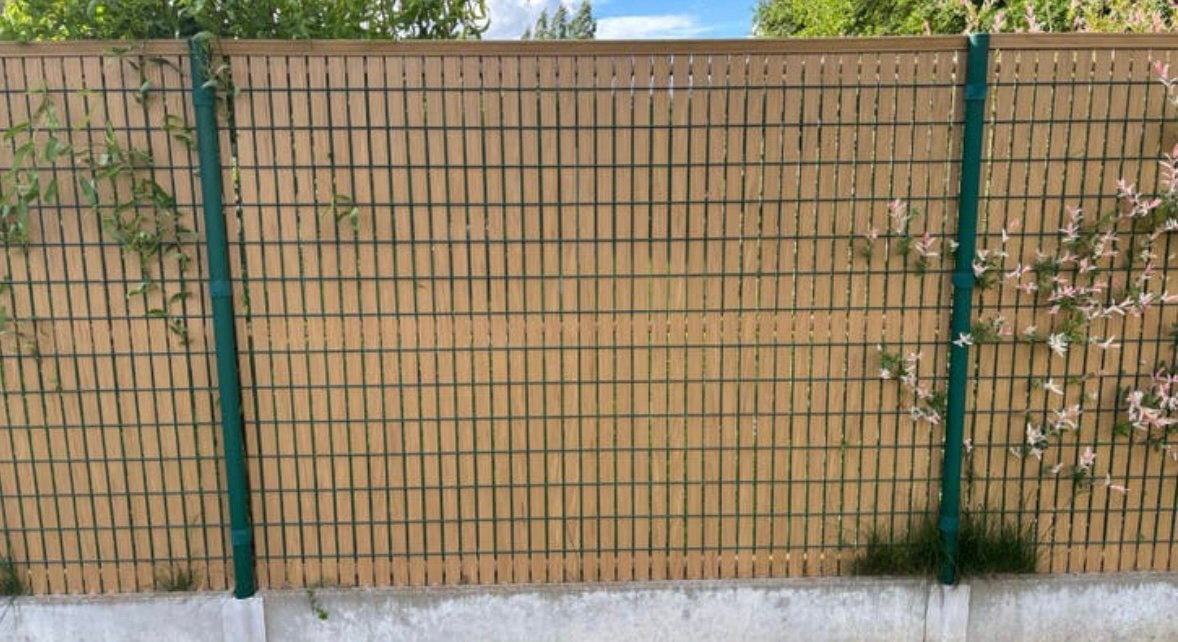 Brise-vue Bekafor Screeno line - bois clair - 2000x1530cm, Jardin & Terrasse, Synthétique, Enlèvement, Utilisé, 1 à 2 mètres