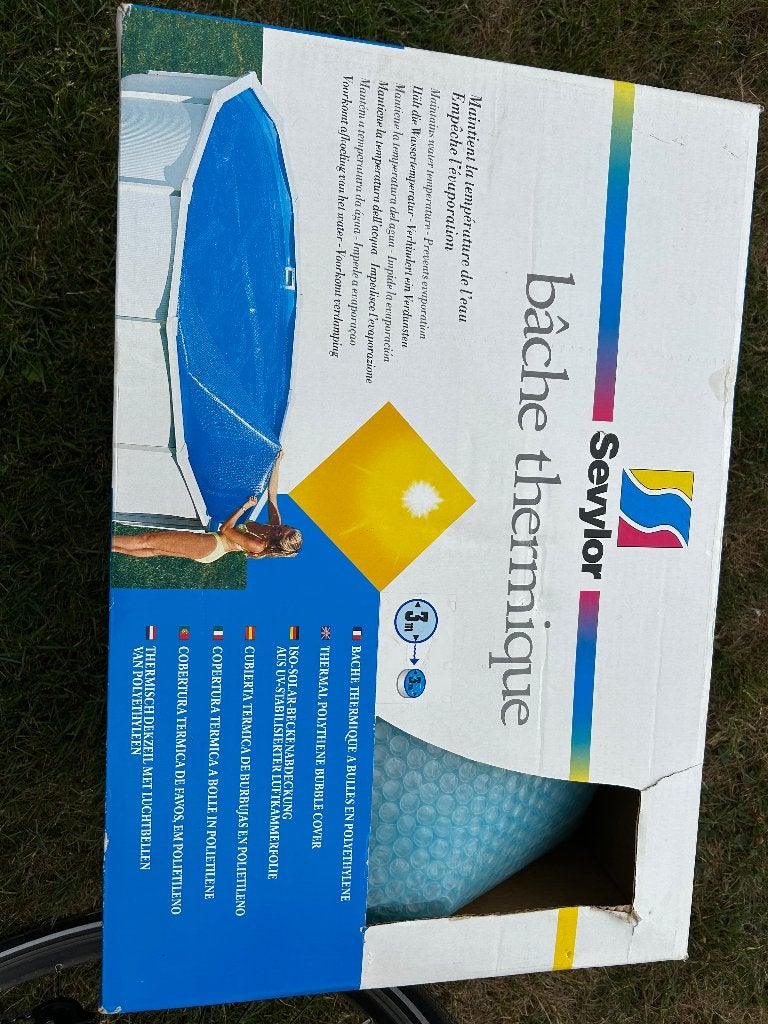 Bubbelplastic zwembad, Enlèvement, Utilisé, Couverture de piscine