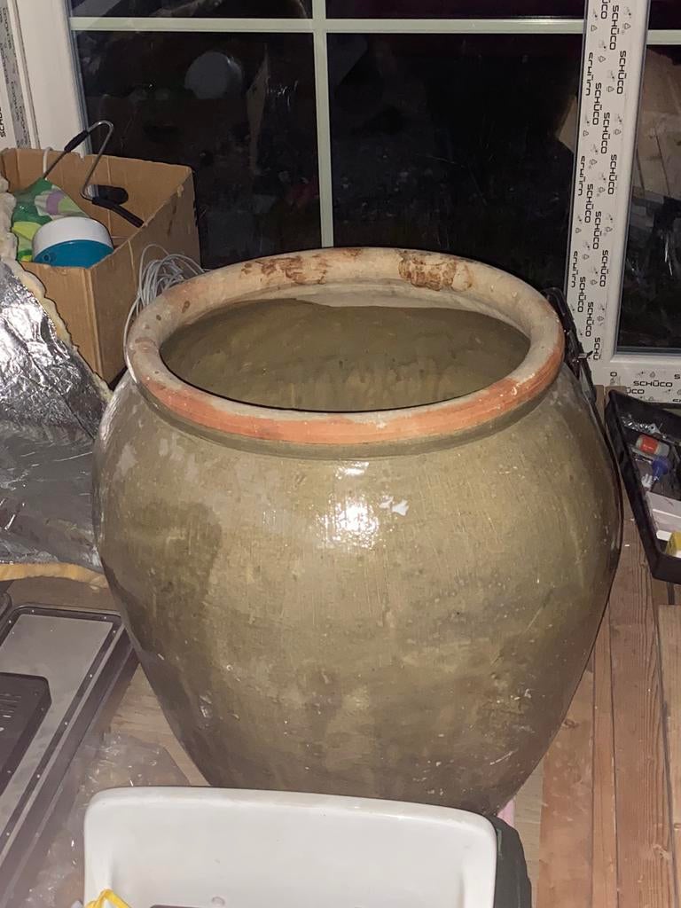 NIEUW! Mooie Echte grote teracotta pot, Ophalen, Zo goed als nieuw, Terracotta, Tuin