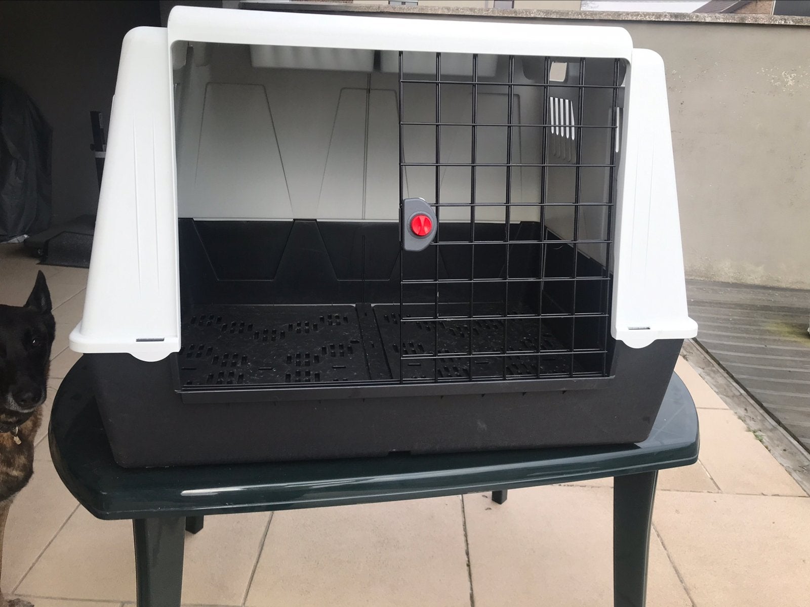 Cage de transport pour chien, Dieren en Toebehoren, Hondenbenches, Zo goed als nieuw