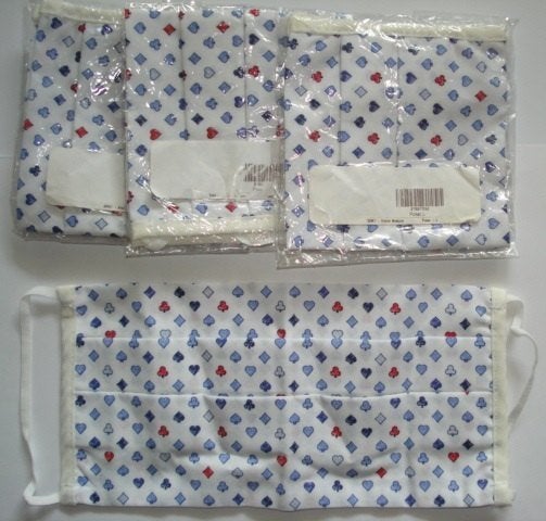 masque facial cartes à jouer Lot de 4, Envoi, Neuf, Carte(s) à jouer
