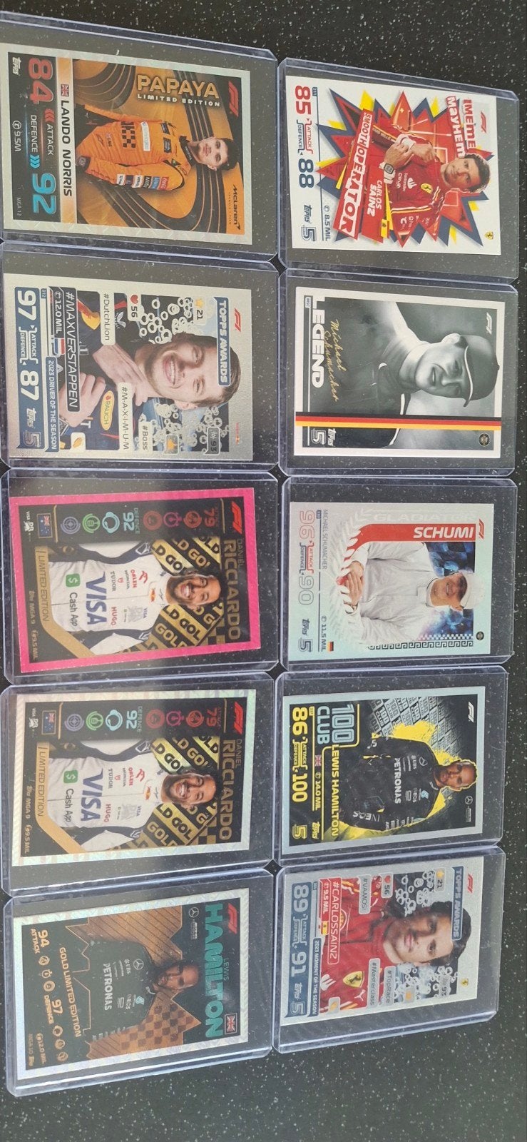 F1 Topps Turbo Attax 2024 Lotje (10 stuks) o.a. Hamilton 100, Hobby en Vrije tijd, Verzamelkaartspellen | Yu-gi-Oh!, Ophalen of Verzenden