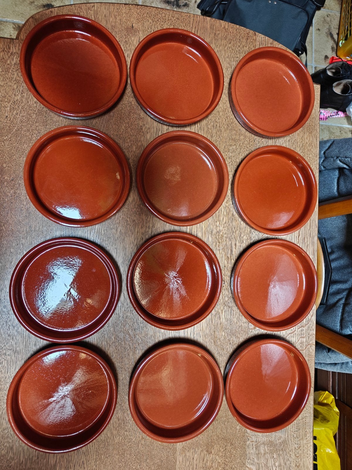 12 schaaltjes in aardewerk, Huis en Inrichting, Ophalen of Verzenden