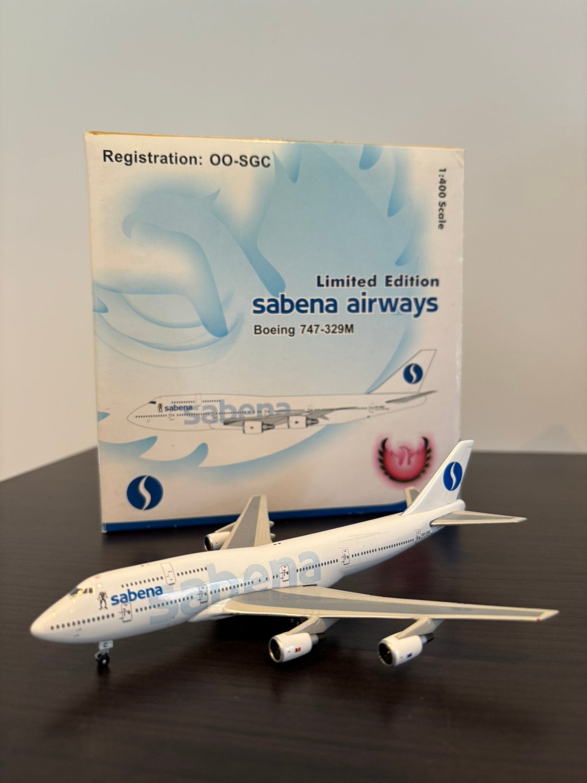 SABENA 747-329 LUCKY LUKE 1/400 Phoenix, Ophalen of Verzenden, Zo goed als nieuw