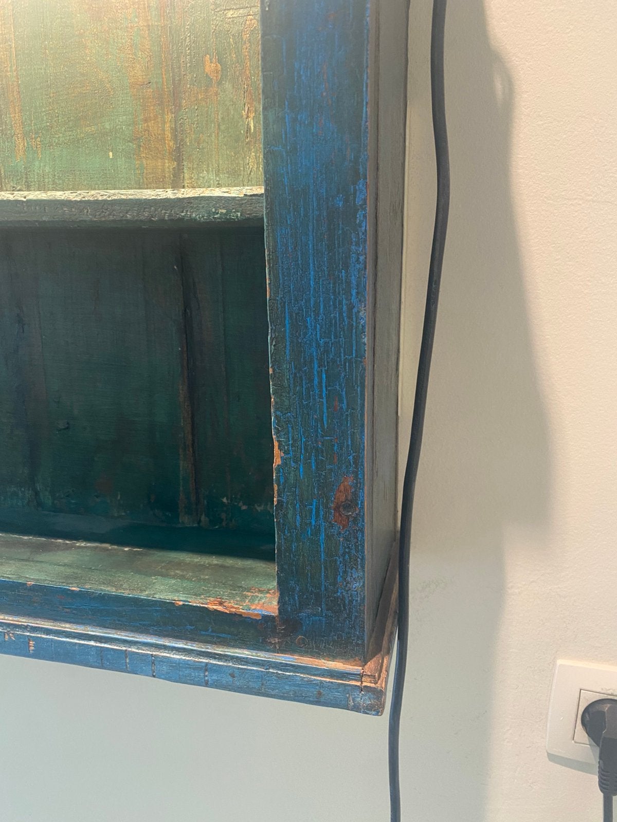 Indisch houten hangkast, Antiek en Kunst, Ophalen