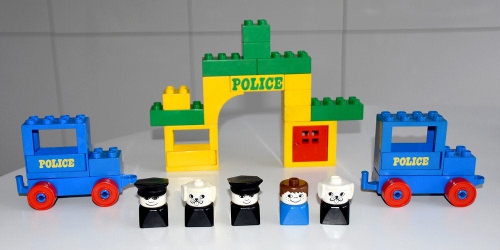 LEGO DUPLO Coffret Police 522 (1977), Enlèvement ou Envoi, Ensemble complet, Comme neuf, Complet
