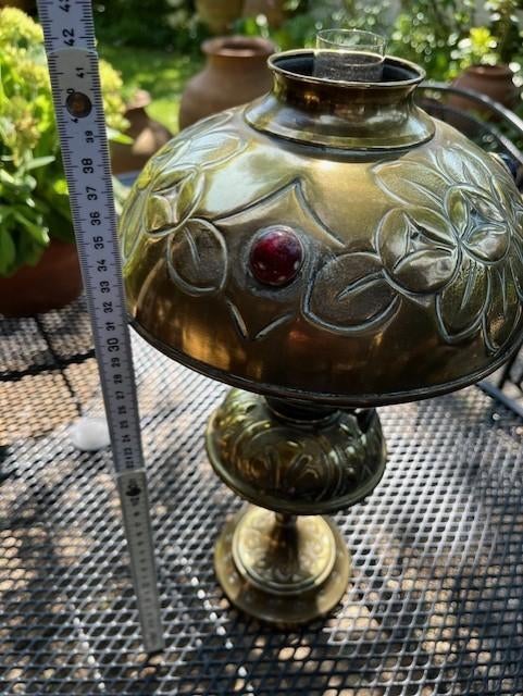 Lampe à pétrole ancienne art déco 1930, Envoi