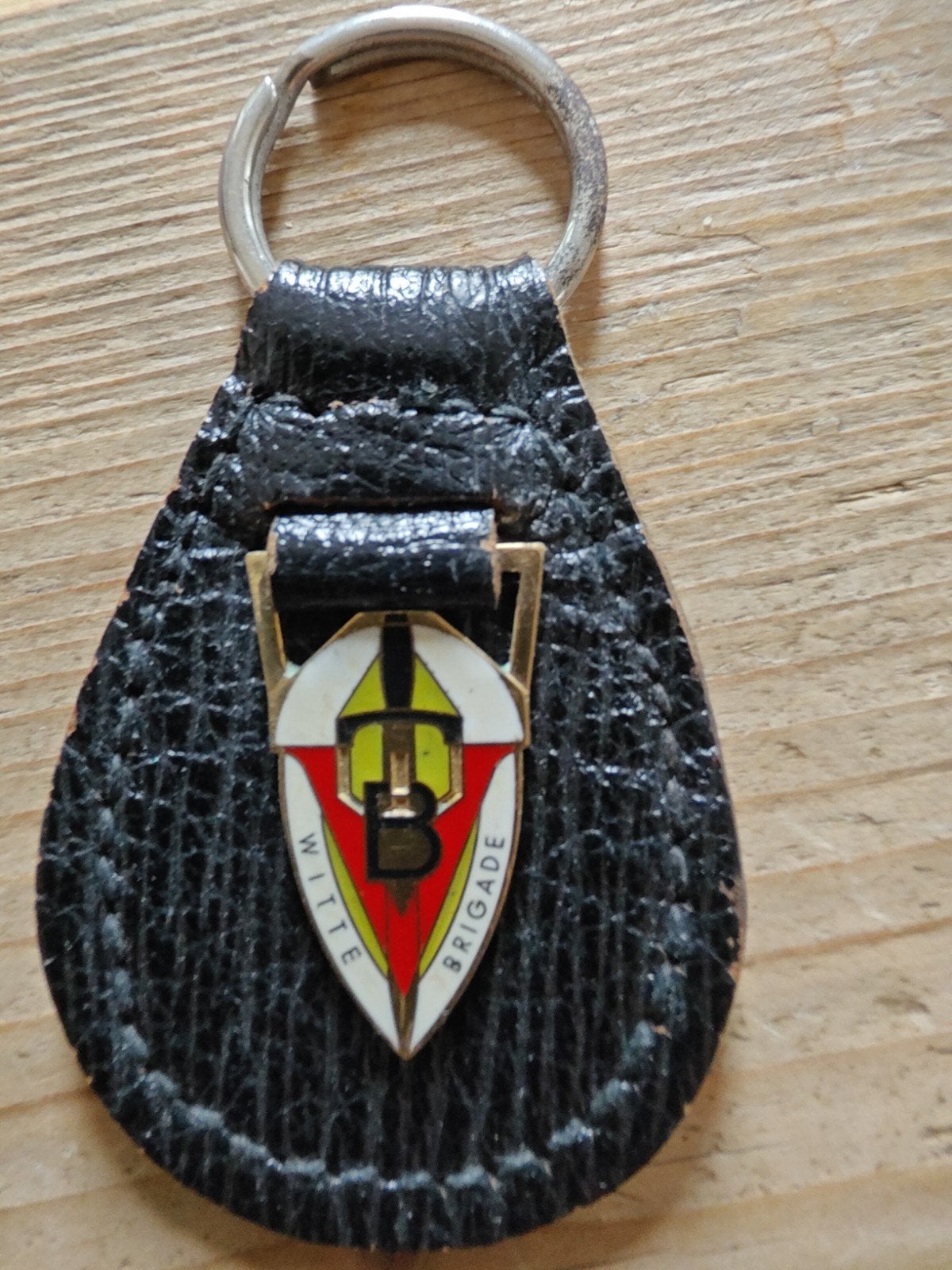 vintage sleutelhanger van de Witte Brigade, Ophalen of Verzenden