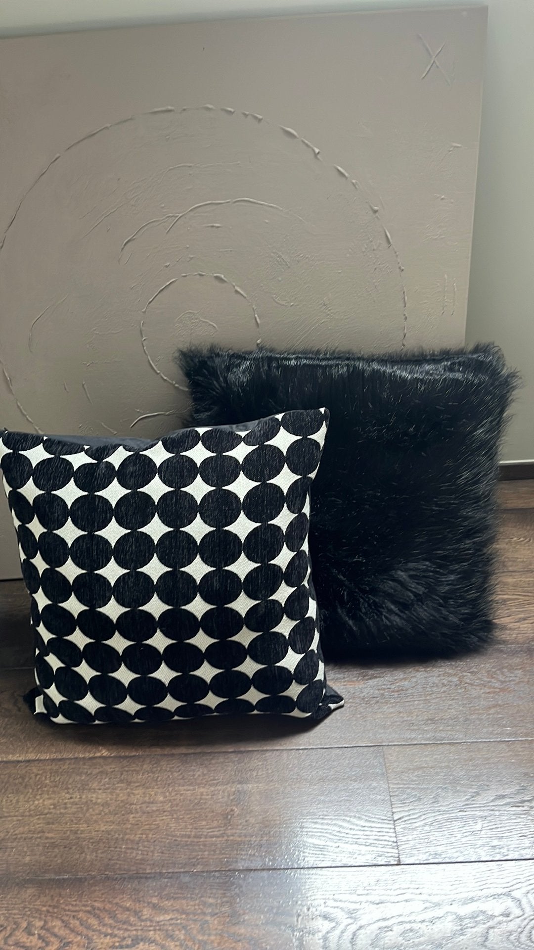 Set van 2 luxe sierkussens – Coco Maison, Ophalen, Zo goed als nieuw, Wit