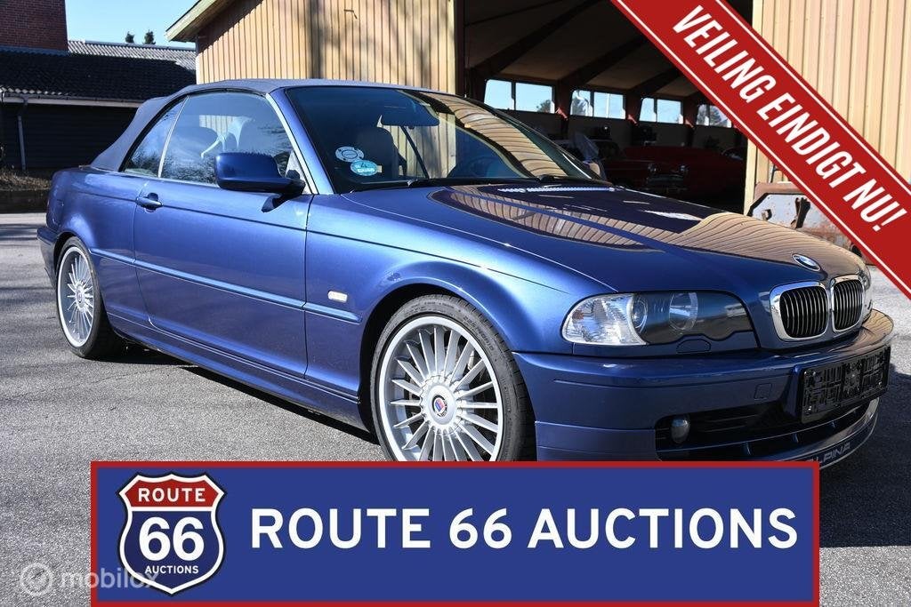BMW Alpina B3 3.3 Cabrio | 2002 | Route 66 Auctions, Autos, Alpina, Achat, Entreprise, Boîte manuelle, Autre carrosserie