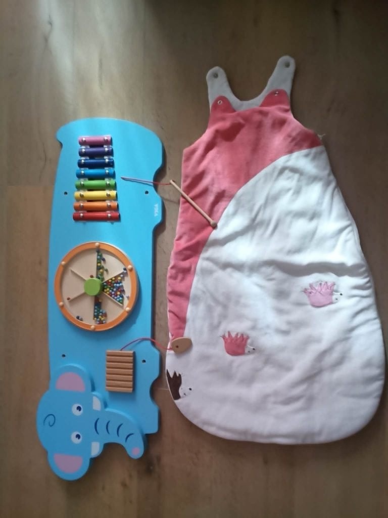 jeux mural bébé * bois: 91cm X 32cm X 4.5 cm +nid d'ange, Enlèvement, Comme neuf