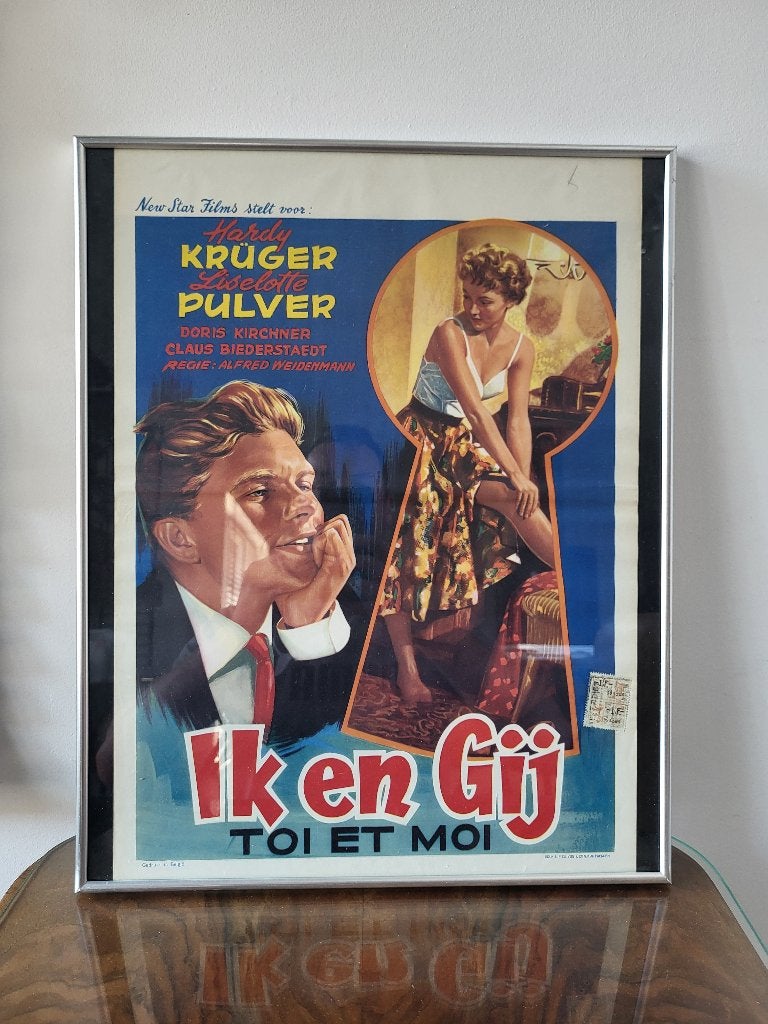 Affiche ou affiche ancienne de film, titre Ich Und Du,, Enlèvement ou Envoi