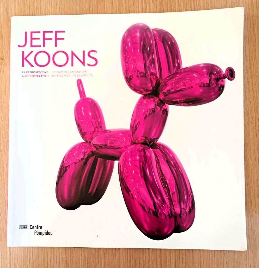 Jeff Koons — signé + Dessin rétrospectif Pompidou, Antiquités & Art, Enlèvement ou Envoi, Autres types, 27 cm, Multicolore