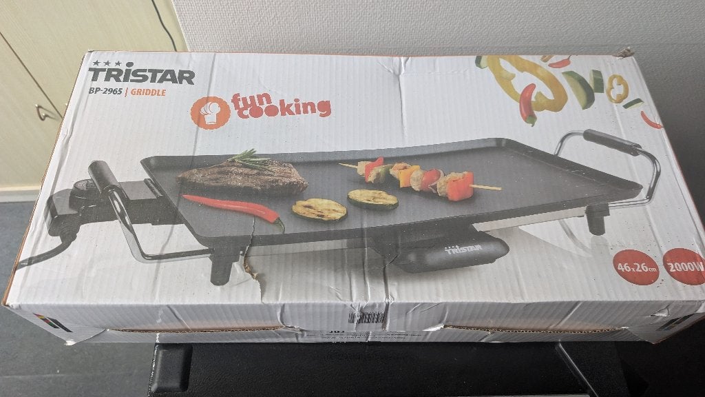 Tristar BP-2965 Tafelgrill – Zo goed als nieuw!, Elektronische apparatuur, Ophalen of Verzenden, Zo goed als nieuw, Tafelgrill