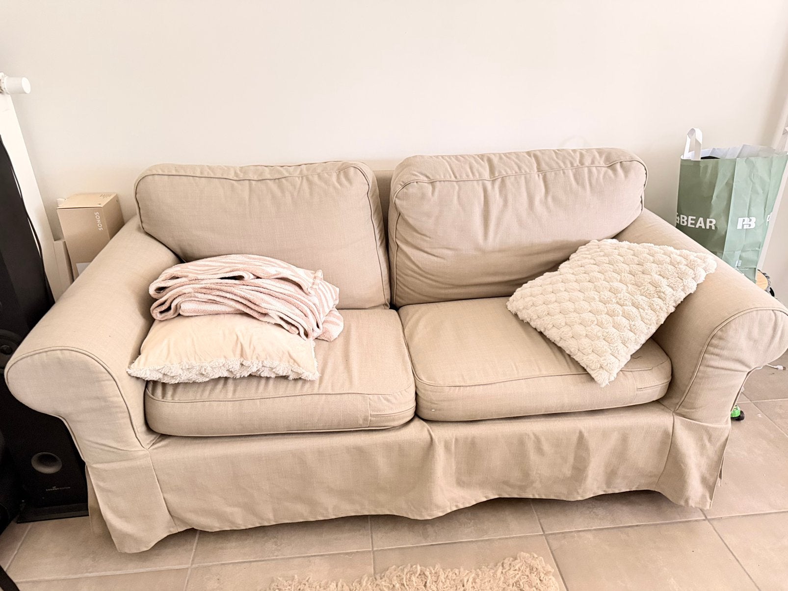 Fauteuil 2 places, Huis en Inrichting, Zetels | Zetels, Ophalen, Zo goed als nieuw, Overige maten, Rechte bank