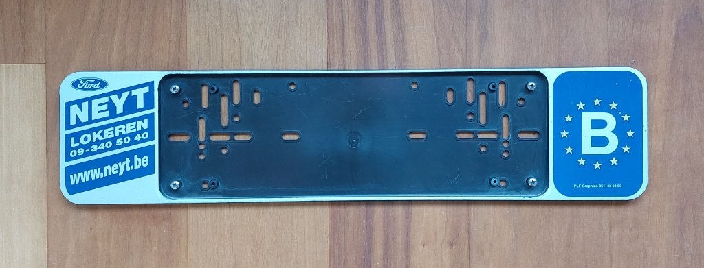 Support de plaque d'immatriculation FORD NEYT Rétro, Autos : Pièces & Accessoires, Enlèvement ou Envoi, Ford