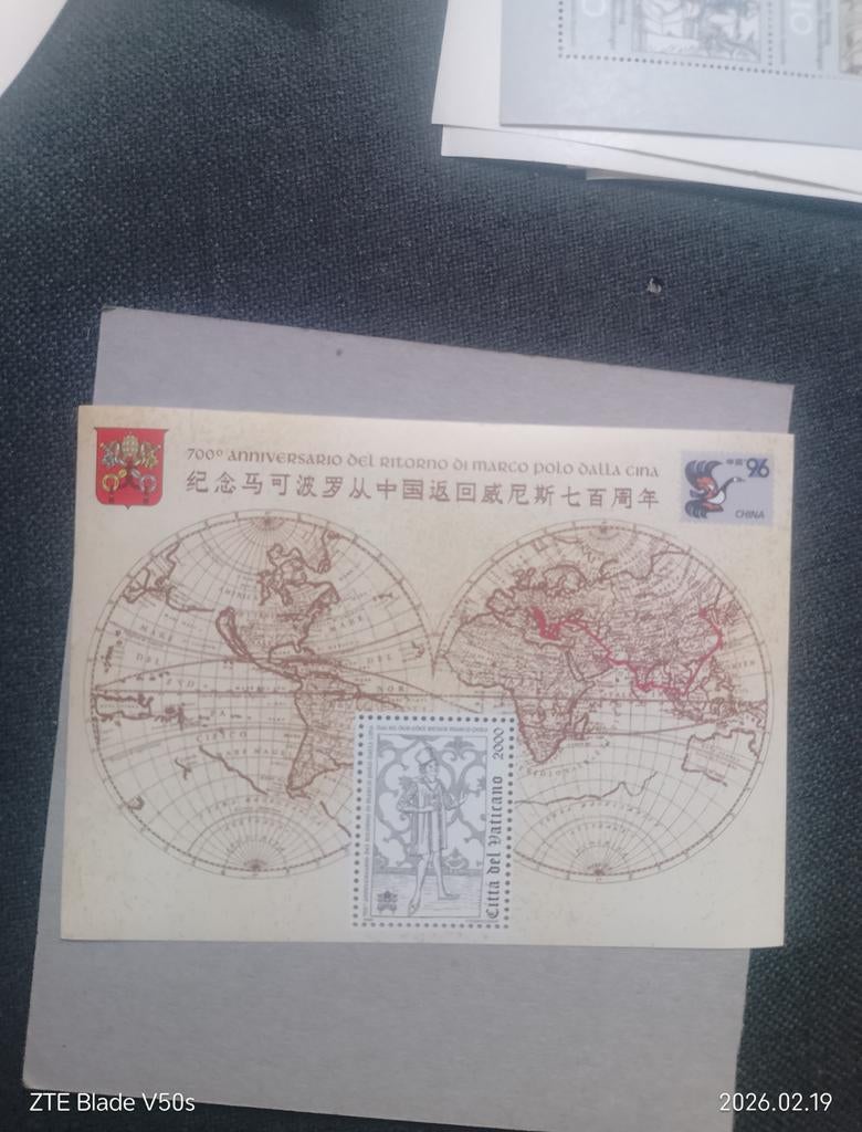 Postzegels Marco Polo cita Vatikan, Ophalen of Verzenden