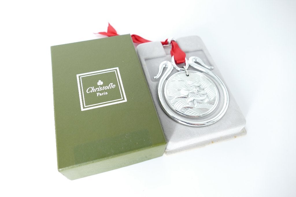 Christofle 1992 Rendieren Kerst ornament - in doos, Ophalen of Verzenden, Zilver