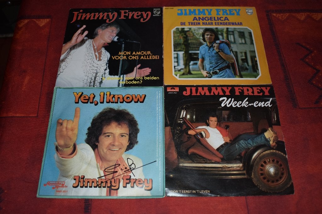 reeks 45t vinylsingels en 1 LP van Jimmy FREY,, Cd's en Dvd's, LP, 7 inch, Zo goed als nieuw, Schlager