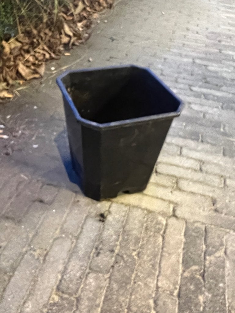 grote vierkante kweekpotten harde plastiek 25,5 x 27 cm, Tuin en Terras, 25 tot 40 cm, Kunststof, Vierkant, Ophalen of Verzenden