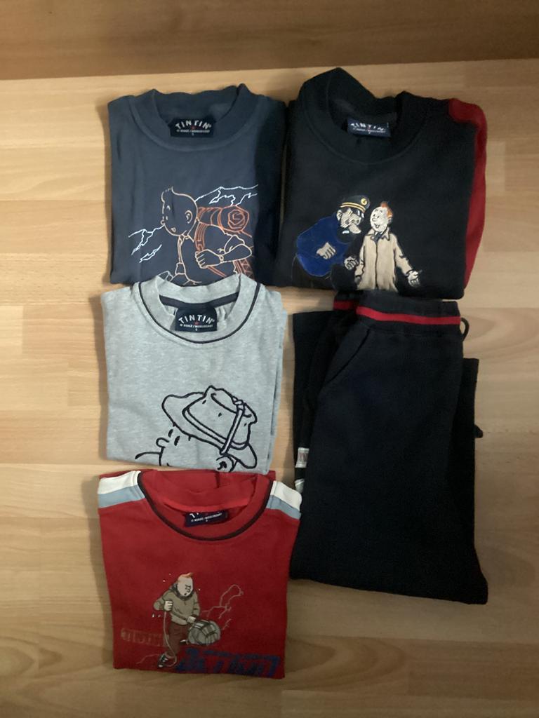 Merkkledij Tintin jongen 5 jaar, Enlèvement ou Envoi