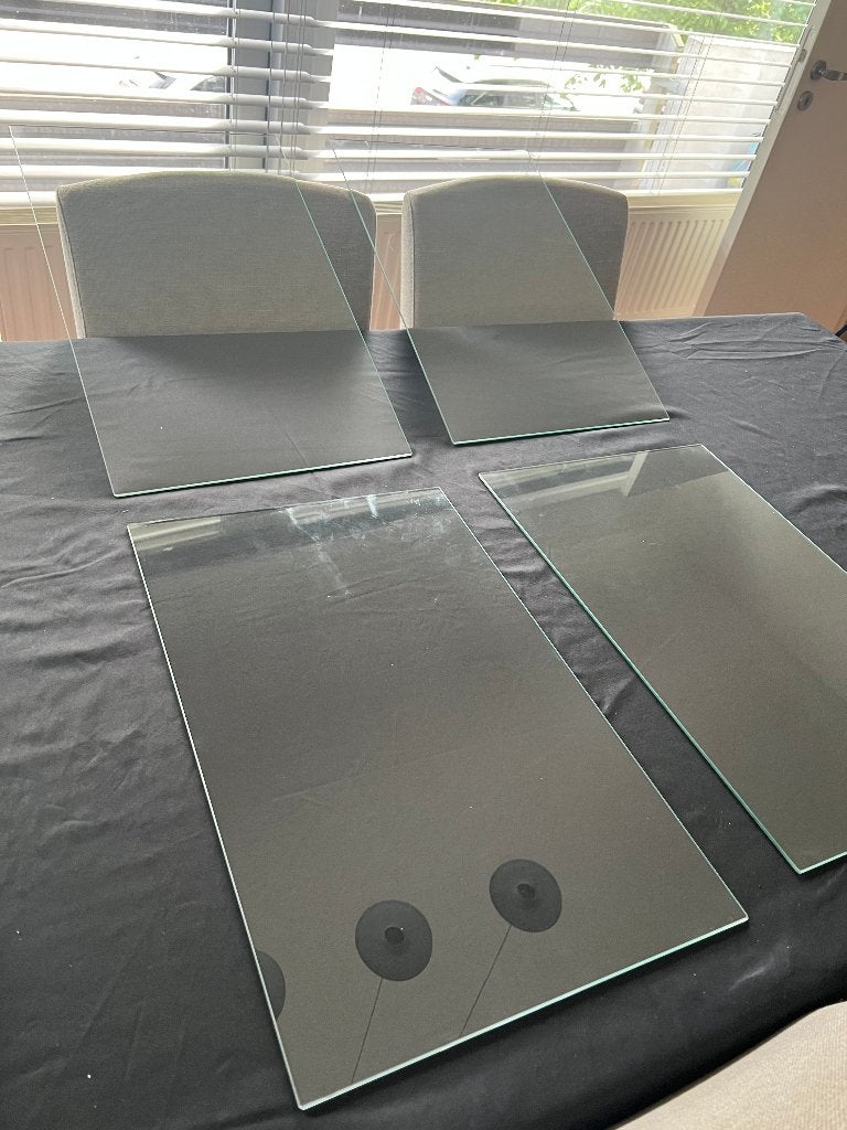 Ikea besta vitrinedeuren , glasplaten & mittled (koopje), Ophalen, Gebruikt
